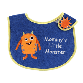 Luvable Friends Animal Applique Side Closure Baby Bib